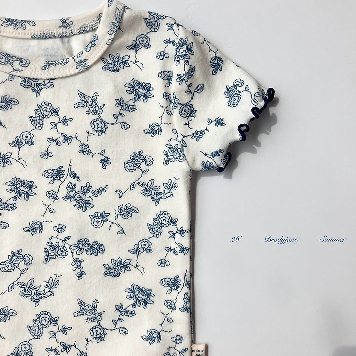 Brody Jane - Korean Baby Fashion - #babygirlfashion - Flower Short Sleeve Bodysuit - 8