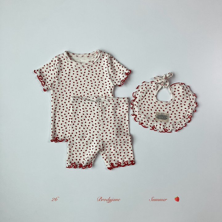 Brody Jane - Korean Baby Fashion - #babygirlfashion - Berry Short Sleeve Setup - 7