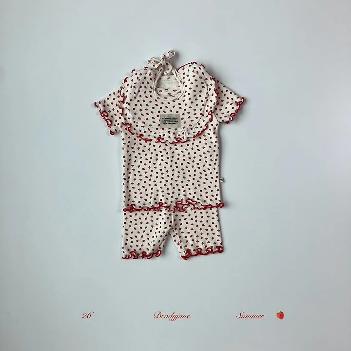 Brody Jane - Korean Baby Fashion - #babygirlfashion - Berry Short Sleeve Bodysuit - 6