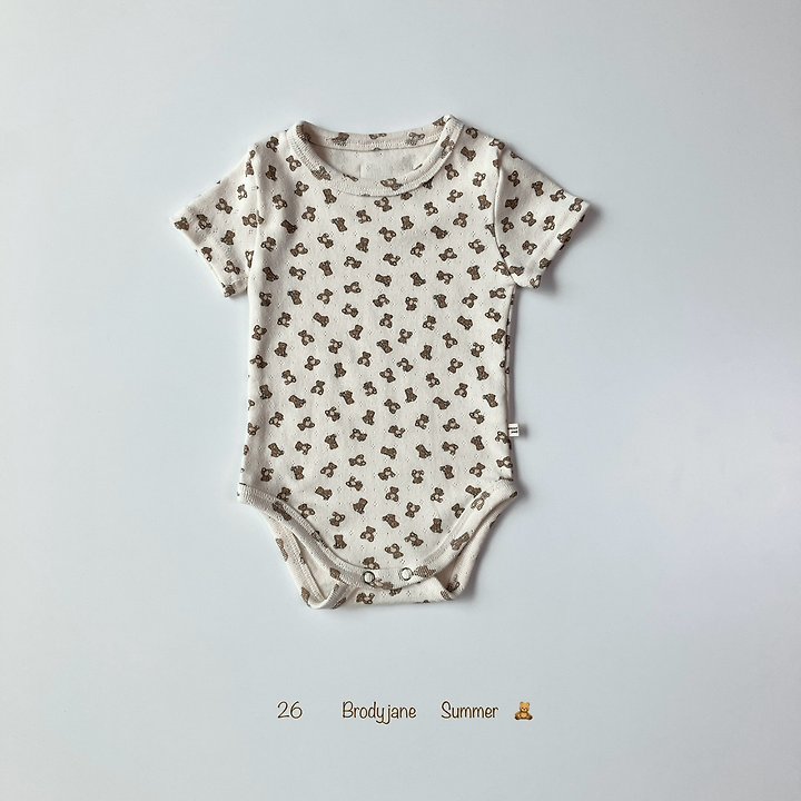 Brody Jane - Korean Baby Fashion - #babygirlfashion - Bear Short Sleeve Setup - 3