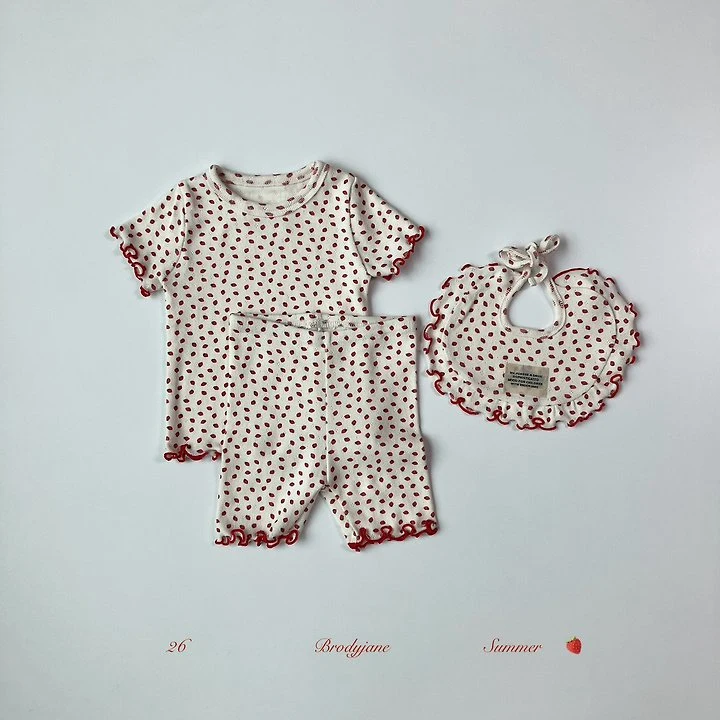 Brody Jane - Korean Baby Fashion - #babylifestyle - Berry Short Sleeve Bodysuit - 7