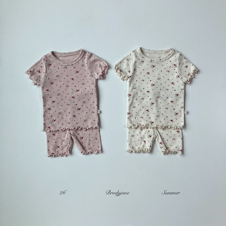 Brody Jane - Korean Baby Fashion - #babylifestyle - Flower Eyelet Short Sleeve Setup - 5
