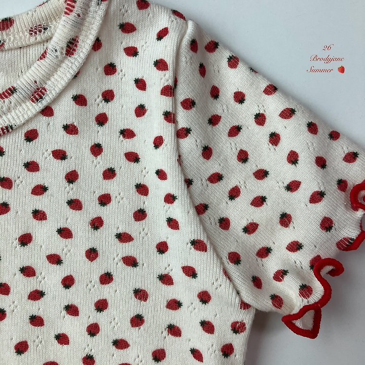Brody Jane - Korean Baby Fashion - #babyoninstagram - Berry Short Sleeve Setup - 9