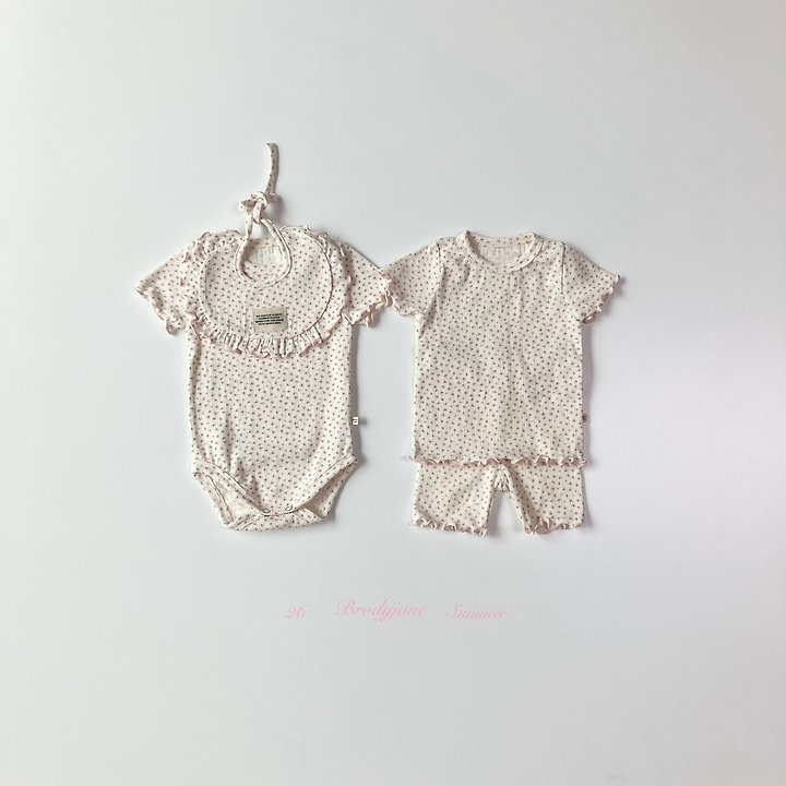 Brody Jane - Korean Baby Fashion - #babyootd - Antoo Short Sleeve Bodysuit - 6