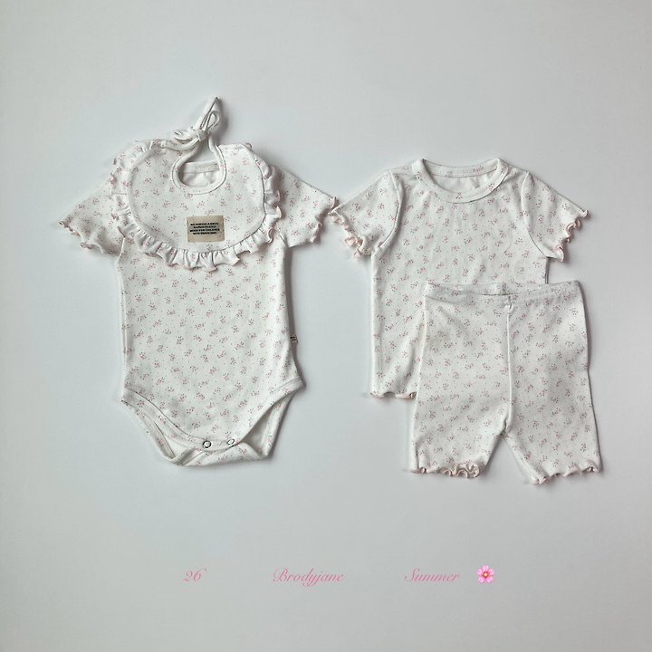 Brody Jane - Korean Baby Fashion - #babyoutfit - Brandy Short Sleeve Bodysuit - 7