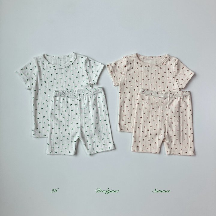 Brody Jane - Korean Baby Fashion - #onlinebabyshop - Jacquard Flower Setup - 3