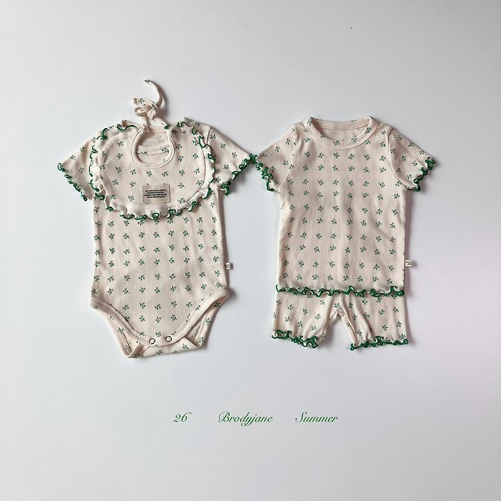 Brody Jane - Korean Baby Fashion - #onlinebabyshop - Fog 2 Short Sleeve Bodysuit - 7