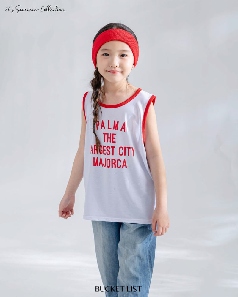 Bucket List - Korean Children Fashion - #Kfashion4kids - Mesh Sleeveless - 3