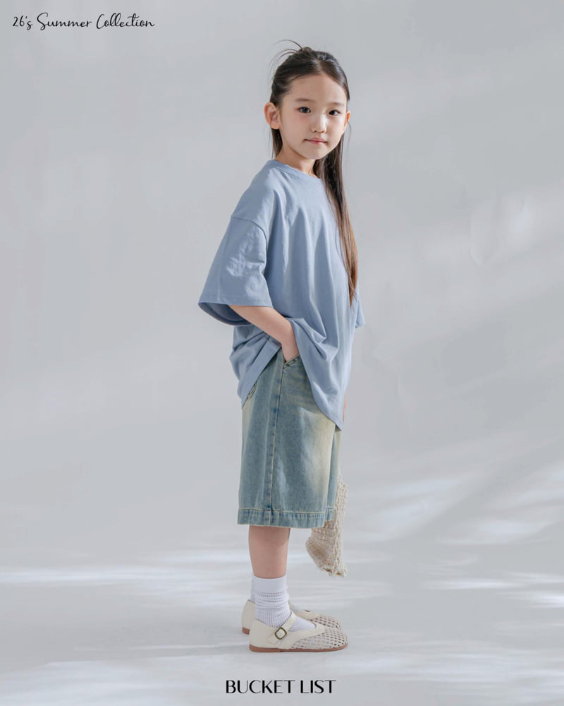 Bucket List - Korean Children Fashion - #Kfashion4kids - Washed Bermuda Denim Pants - 11