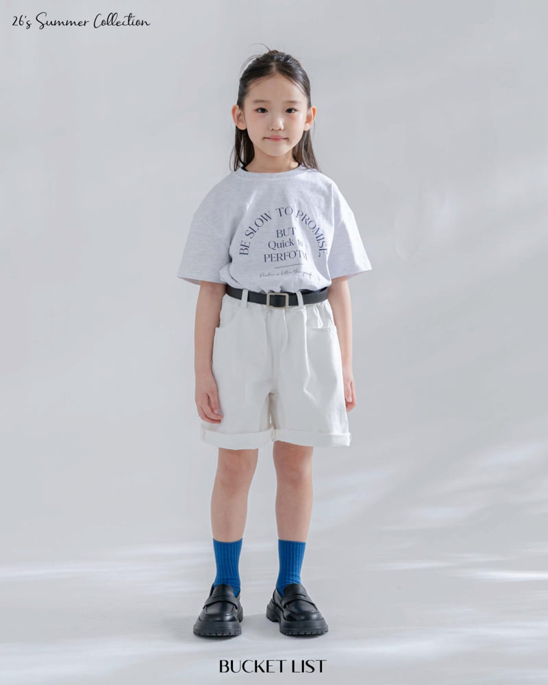 Bucket List - Korean Children Fashion - #Kfashion4kids - Normal Cotton Shorts - 5
