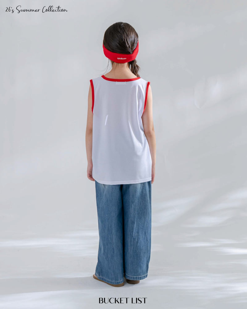Bucket List - Korean Children Fashion - #Kfashion4kids - Summer Slub Denim Pants - 3