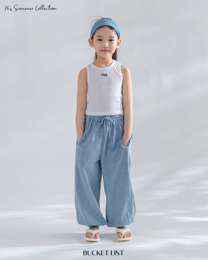 Bucket List - Korean Children Fashion - #childofig - THX Crop Sleeveless - 8
