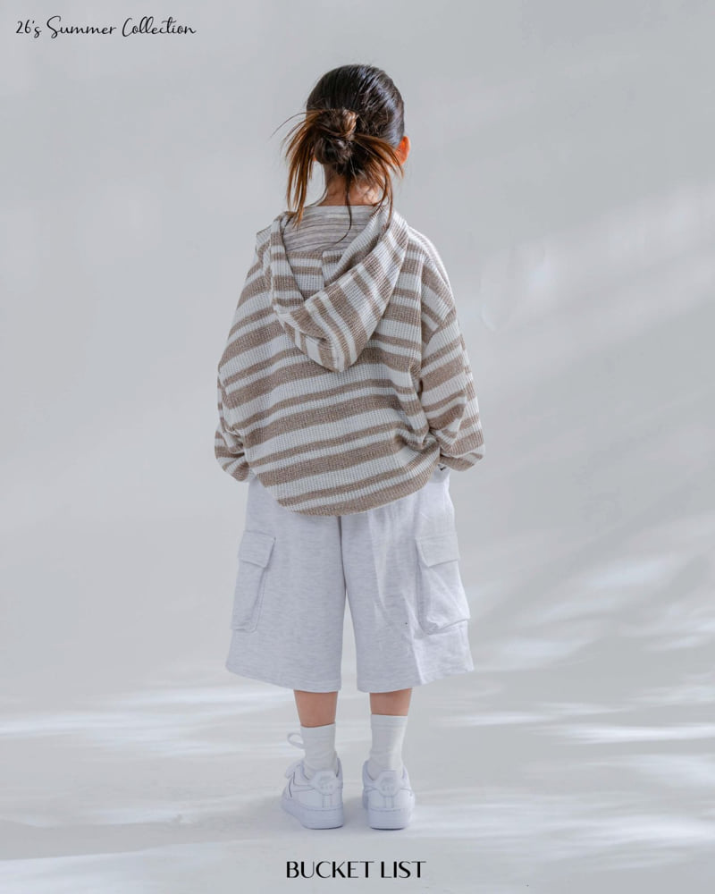 Bucket List - Korean Children Fashion - #childofig - Ocean Stripe Hood Zip-Up - 9
