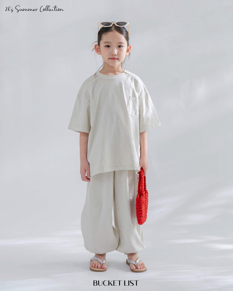 Bucket List - Korean Children Fashion - #childrensboutique - Summer Dyed Pocket Tee - 7