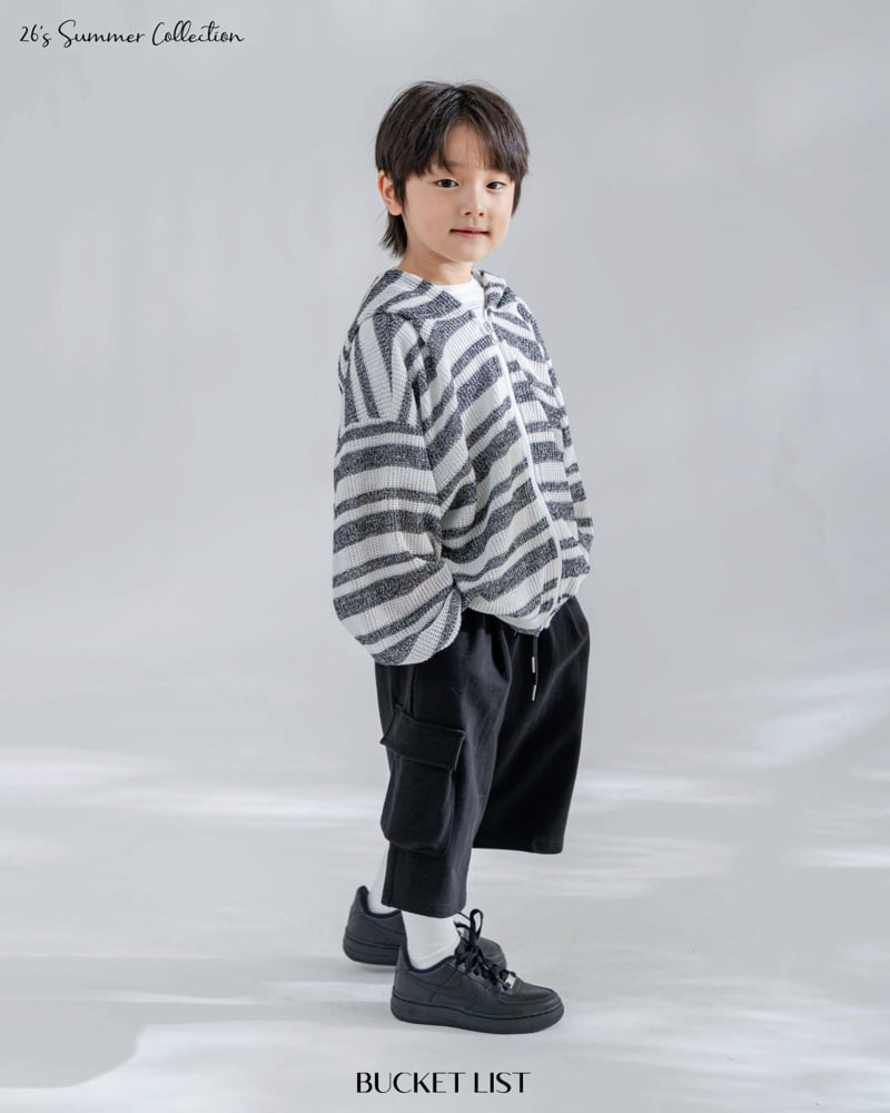 Bucket List - Korean Children Fashion - #childrensboutique - Ocean Stripe Hood Zip-Up - 10