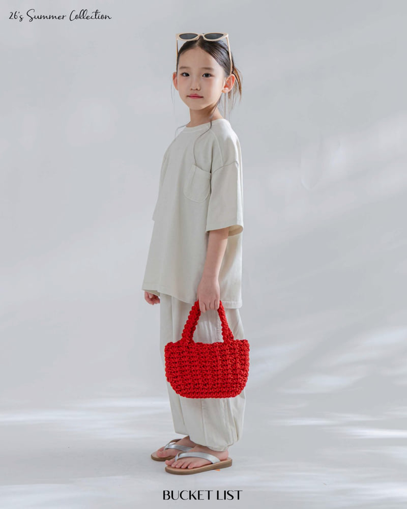 Bucket List - Korean Children Fashion - #designkidswear - Summer Dyed Pocket Tee - 8