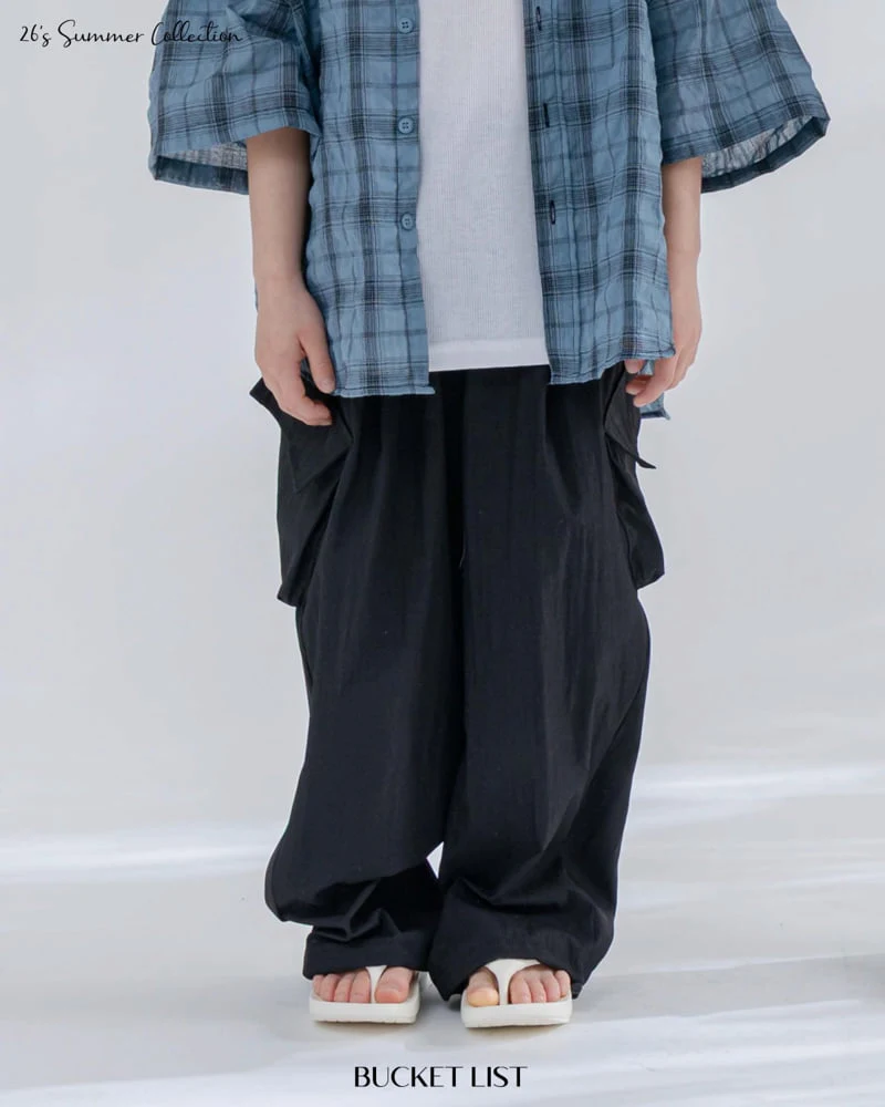 Bucket List - Korean Children Fashion - #designkidswear - Rustle Curve Cargo Pants - 10