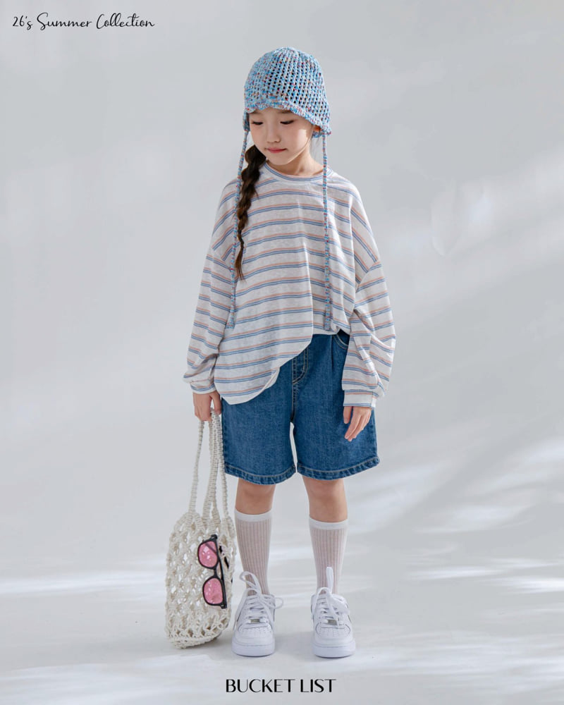 Bucket List - Korean Children Fashion - #designkidswear - Crunch Denim Shorts - 7