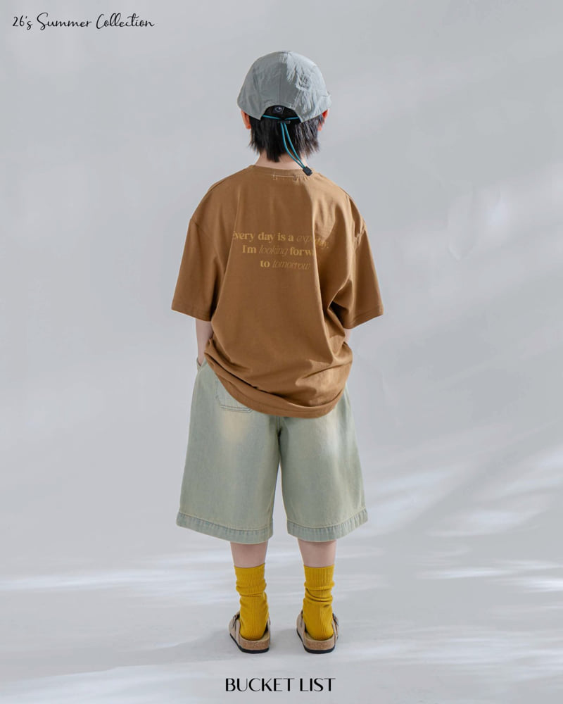 Bucket List - Korean Children Fashion - #designkidswear - Washed Bermuda Denim Pants - 5