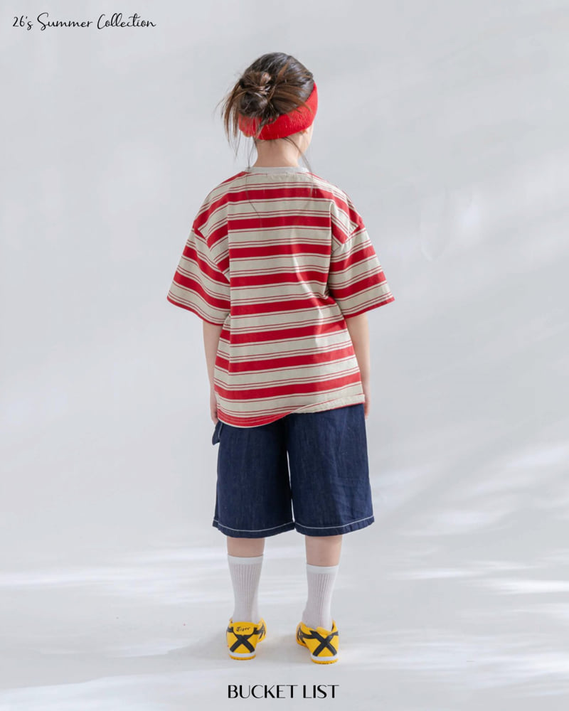 Bucket List - Korean Children Fashion - #designkidswear - Summer Dyed Stripe Short Sleeve Tee - 9