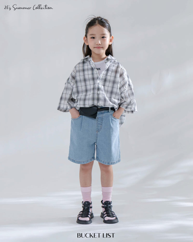 Bucket List - Korean Children Fashion - #discoveringself - Dyed Check Short Sleeve Shirt - 6