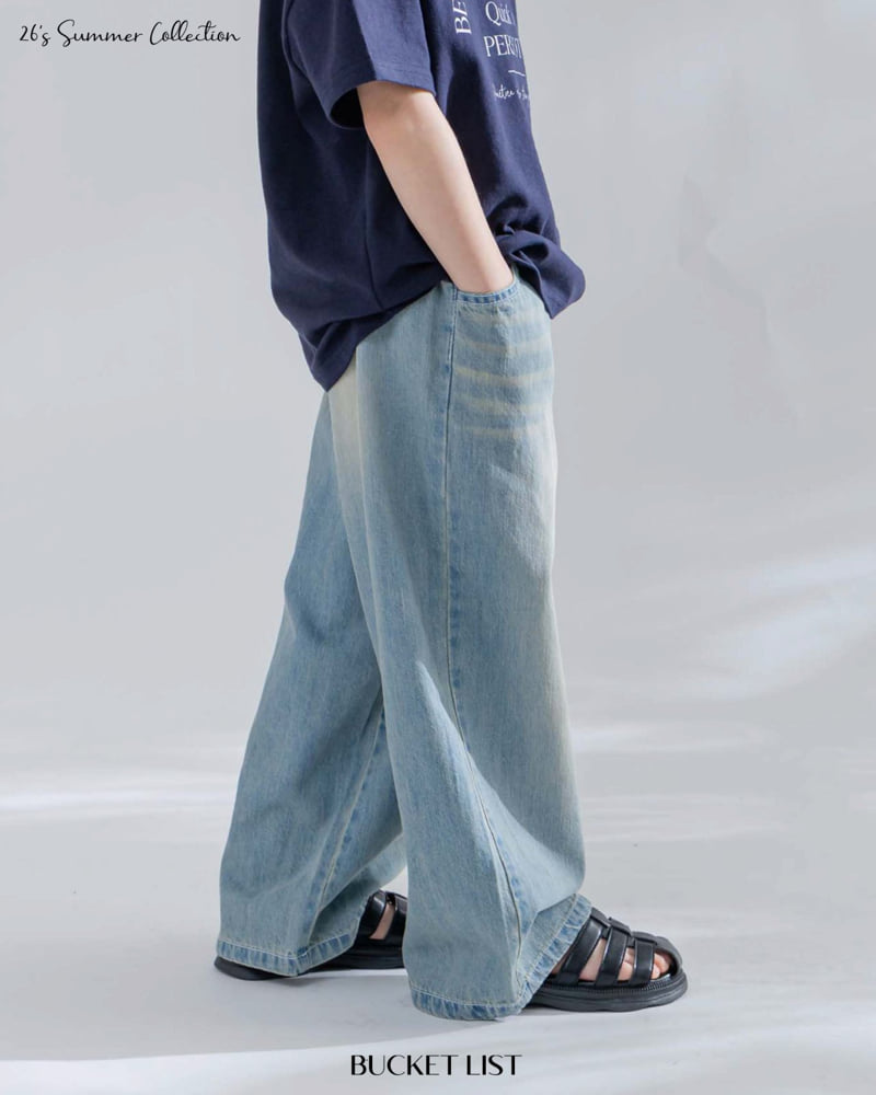 Bucket List - Korean Children Fashion - #discoveringself - Summer Cat Brush Denim Pants - 10
