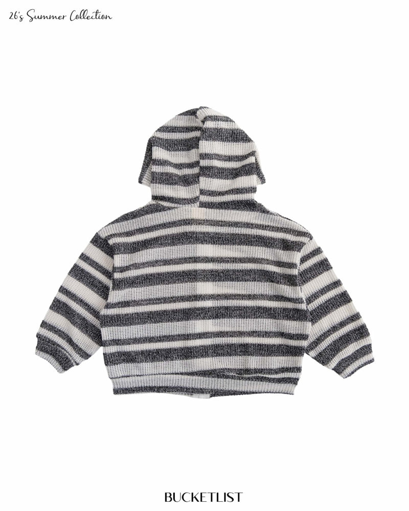 Bucket List - Korean Children Fashion - #discoveringself - Ocean Stripe Hood Zip-Up - 12