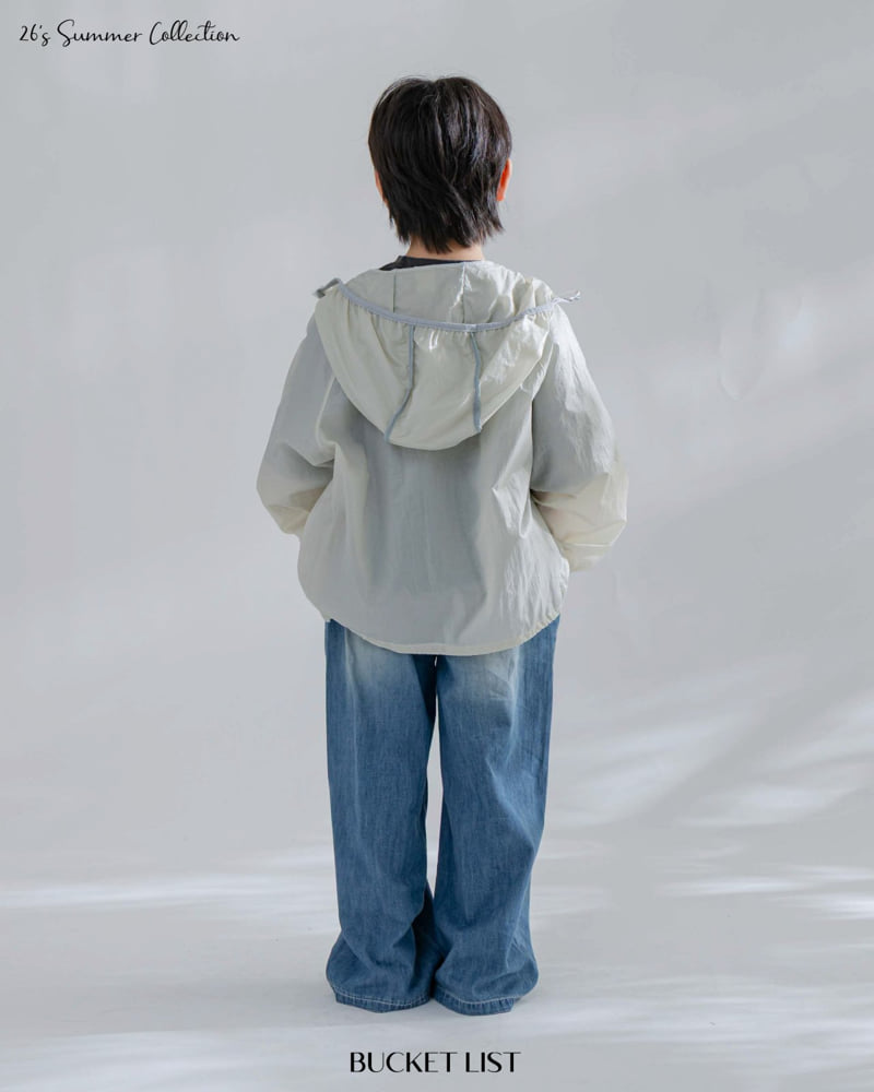 Bucket List - Korean Children Fashion - #discoveringself - Glossy Hood Jumper - 3
