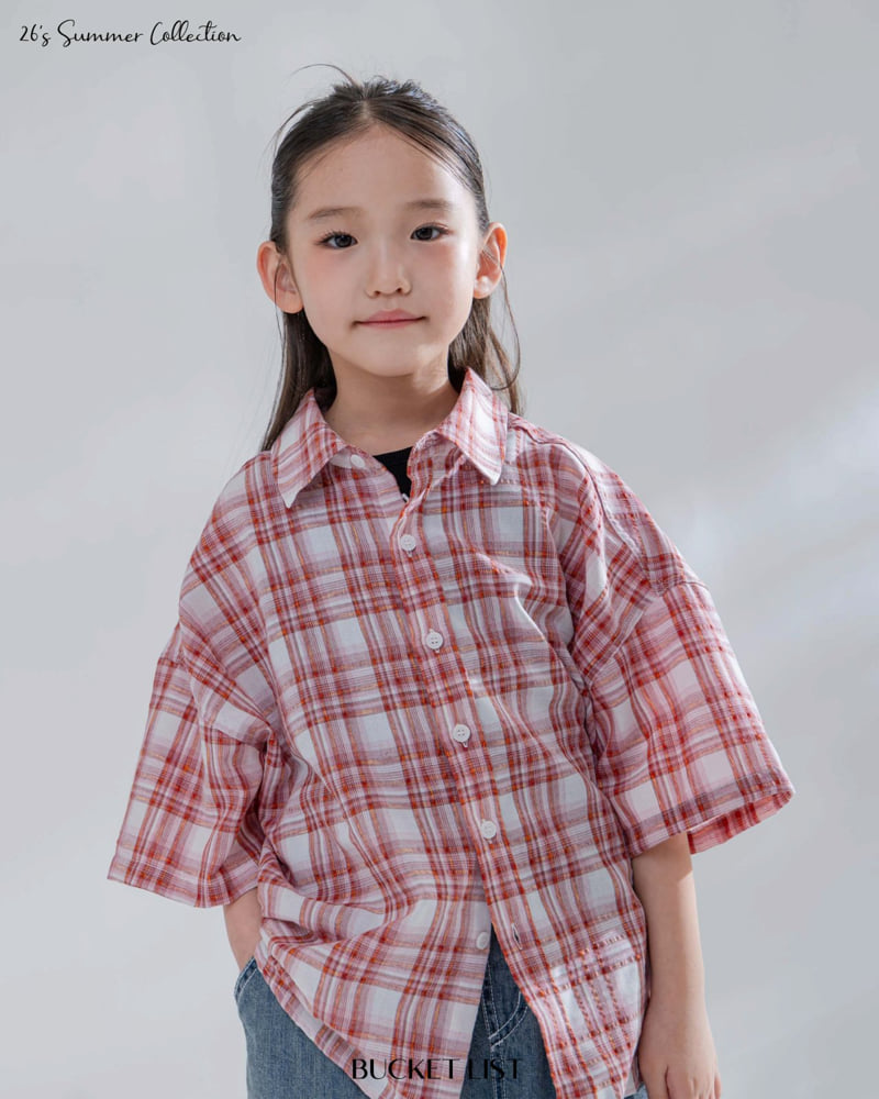 Bucket List - Korean Children Fashion - #fashionkids - Vivid Check Shirt - 3