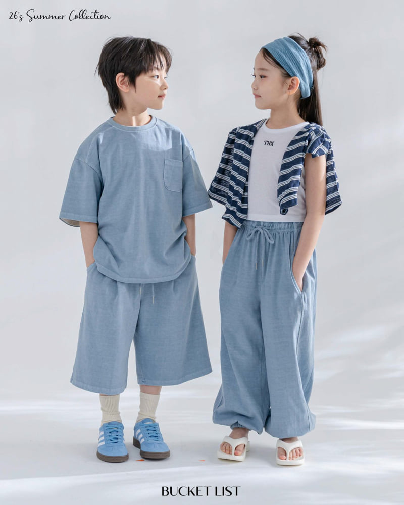 Bucket List - Korean Children Fashion - #fashionkids - Summer Dyed Bermuda Pants - 10