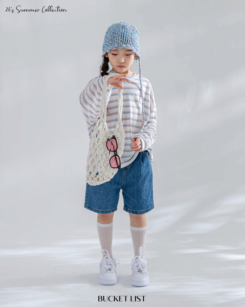 Bucket List - Korean Children Fashion - #fashionkids - Crunch Denim Shorts - 9