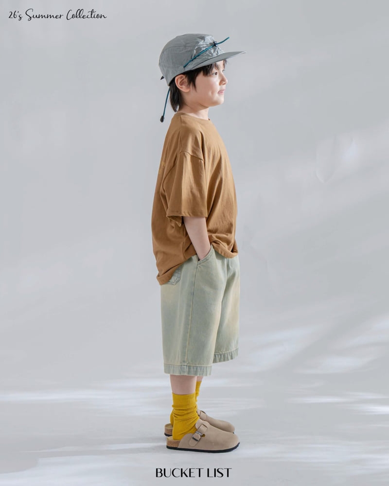 Bucket List - Korean Children Fashion - #fashionkids - Washed Bermuda Denim Pants - 7