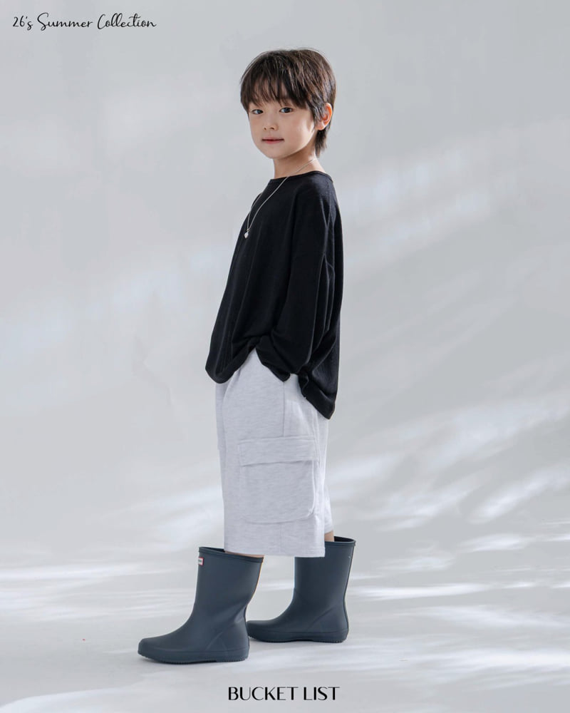 Bucket List - Korean Children Fashion - #discoveringself - Terry Bermuda Pants - 4