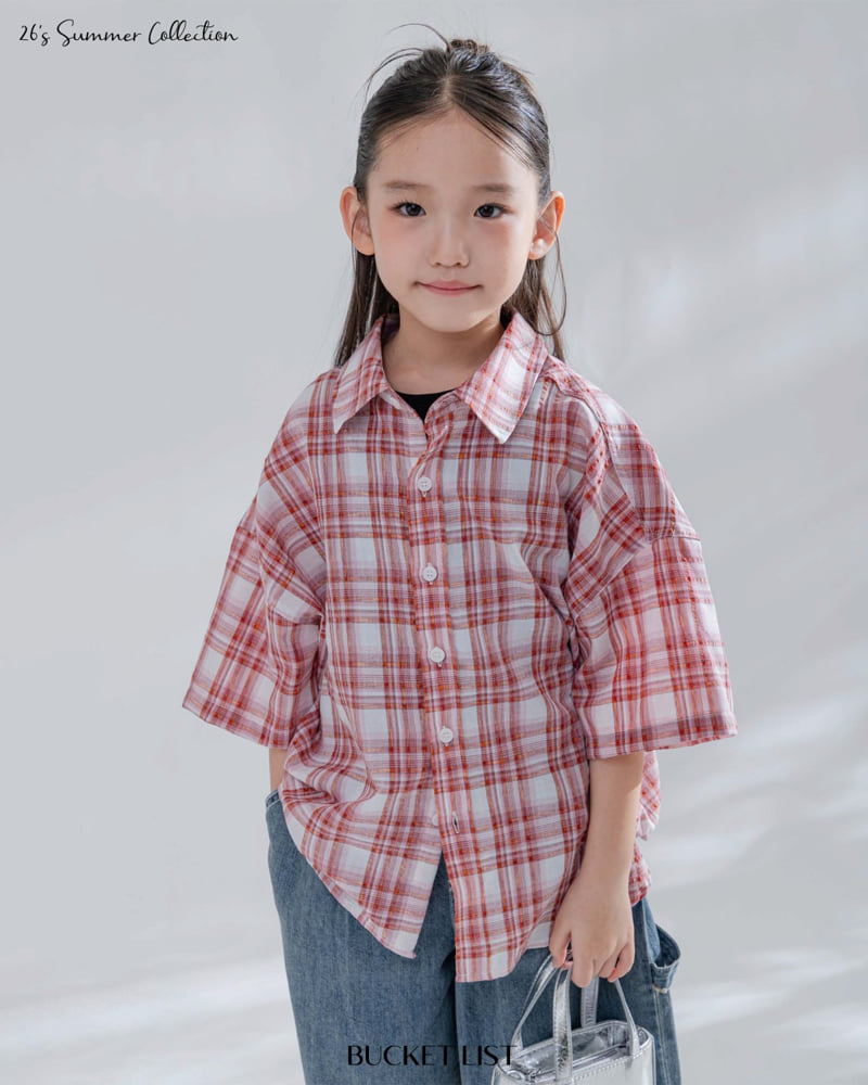 Bucket List - Korean Children Fashion - #fashionkids - Vivid Check Shirt - 4