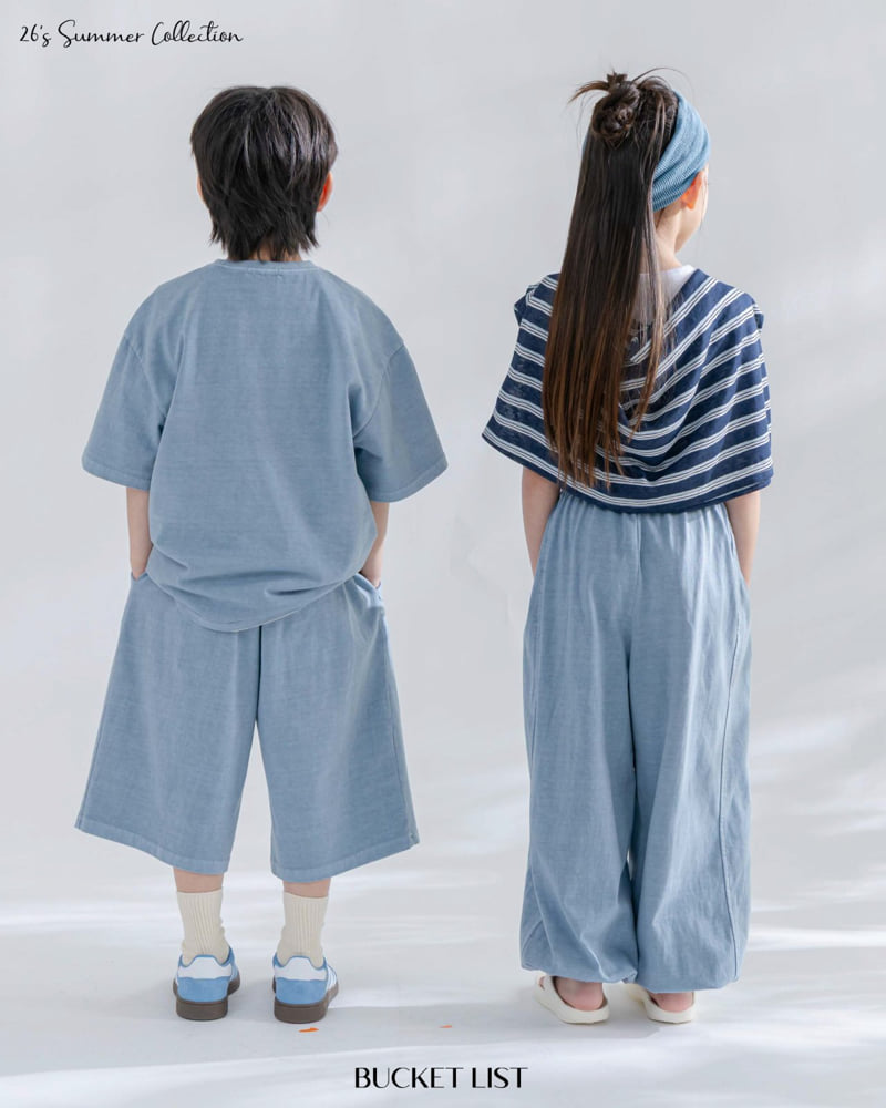 Bucket List - Korean Children Fashion - #kidsshorts - Summer Dyed Pocket Tee - 11