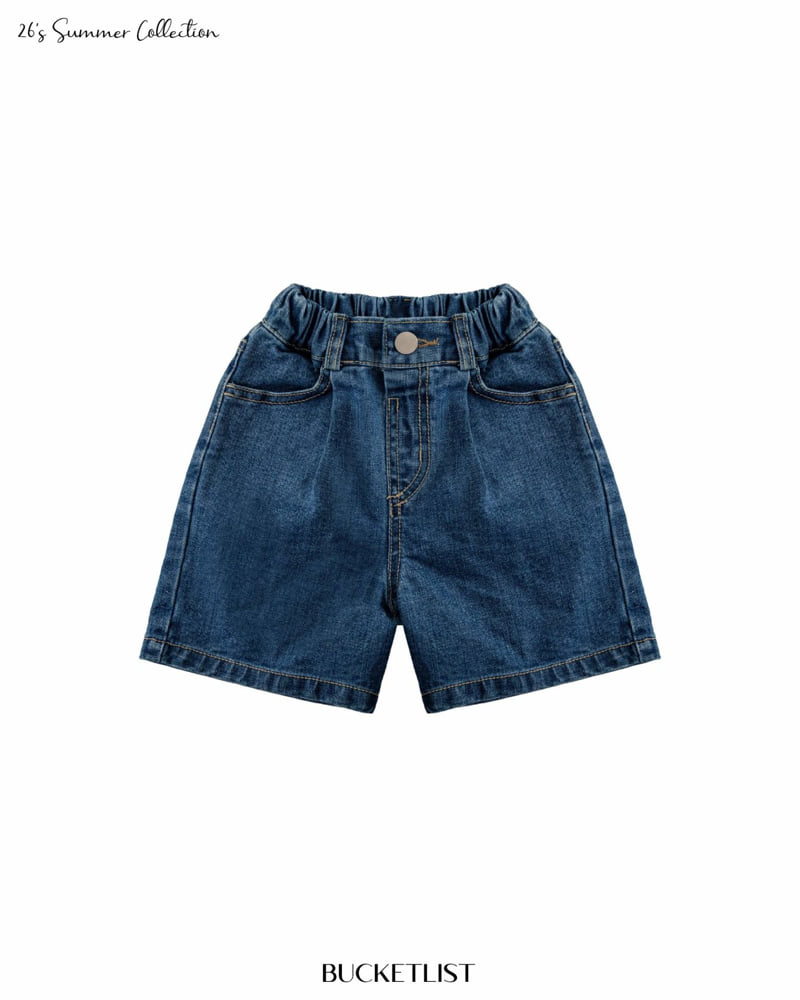 Bucket List - Korean Children Fashion - #kidsshorts - Crunch Denim Shorts - 10