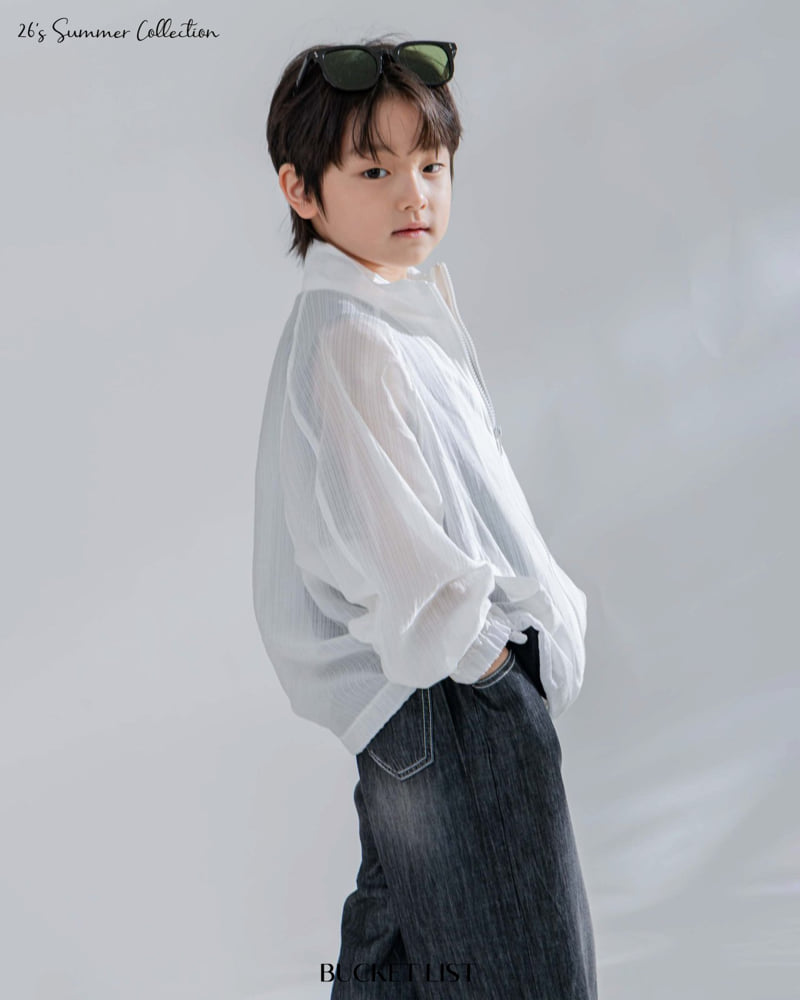 Bucket List - Korean Children Fashion - #kidsshorts - Sheer Stripe Jumper - 9