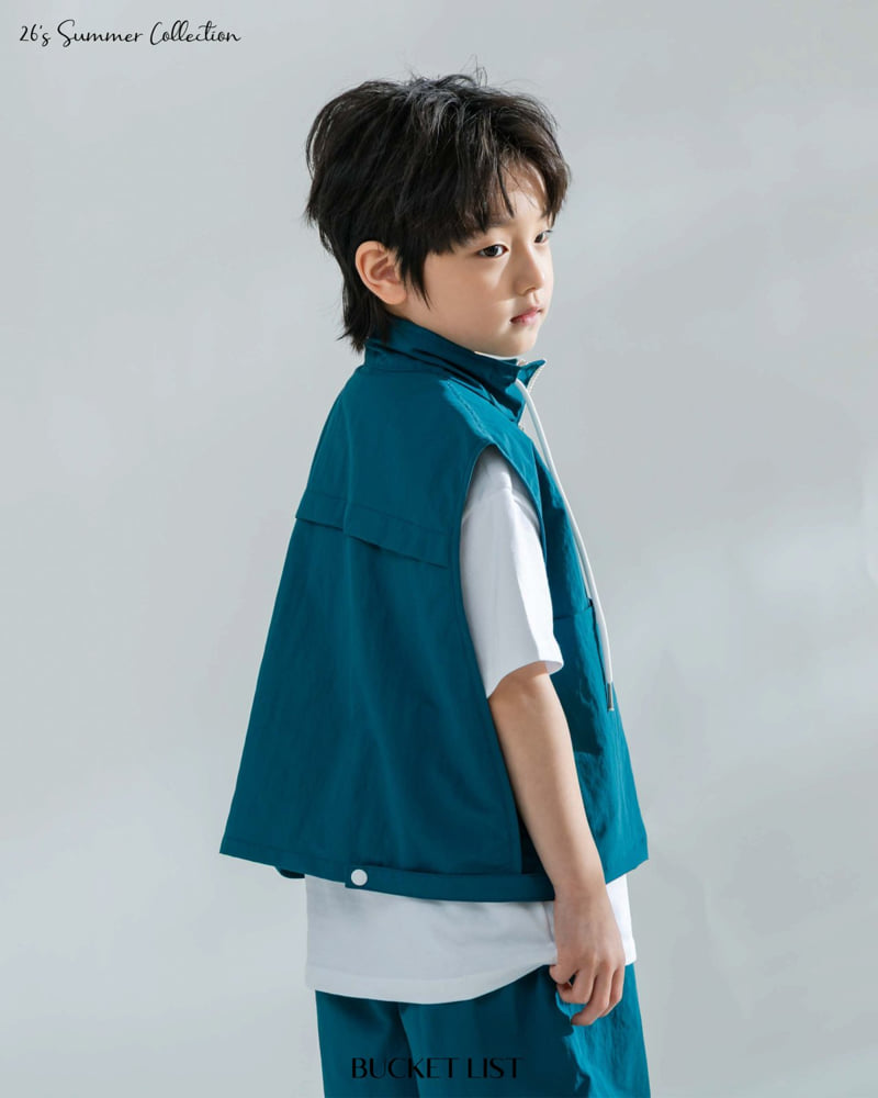 Bucket List - Korean Children Fashion - #kidsshorts - Point Vest - 6