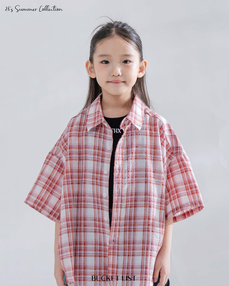 Bucket List - Korean Children Fashion - #kidsstore - Vivid Check Shirt - 5