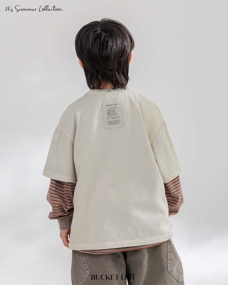 Bucket List - Korean Children Fashion - #kidsshorts - Dyed Short Sleeve Tee - 4
