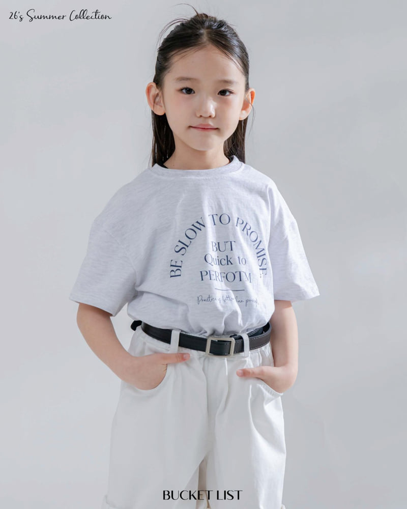 Bucket List - Korean Children Fashion - #kidsstore - Simple Letter Short Sleeve Tee - 7