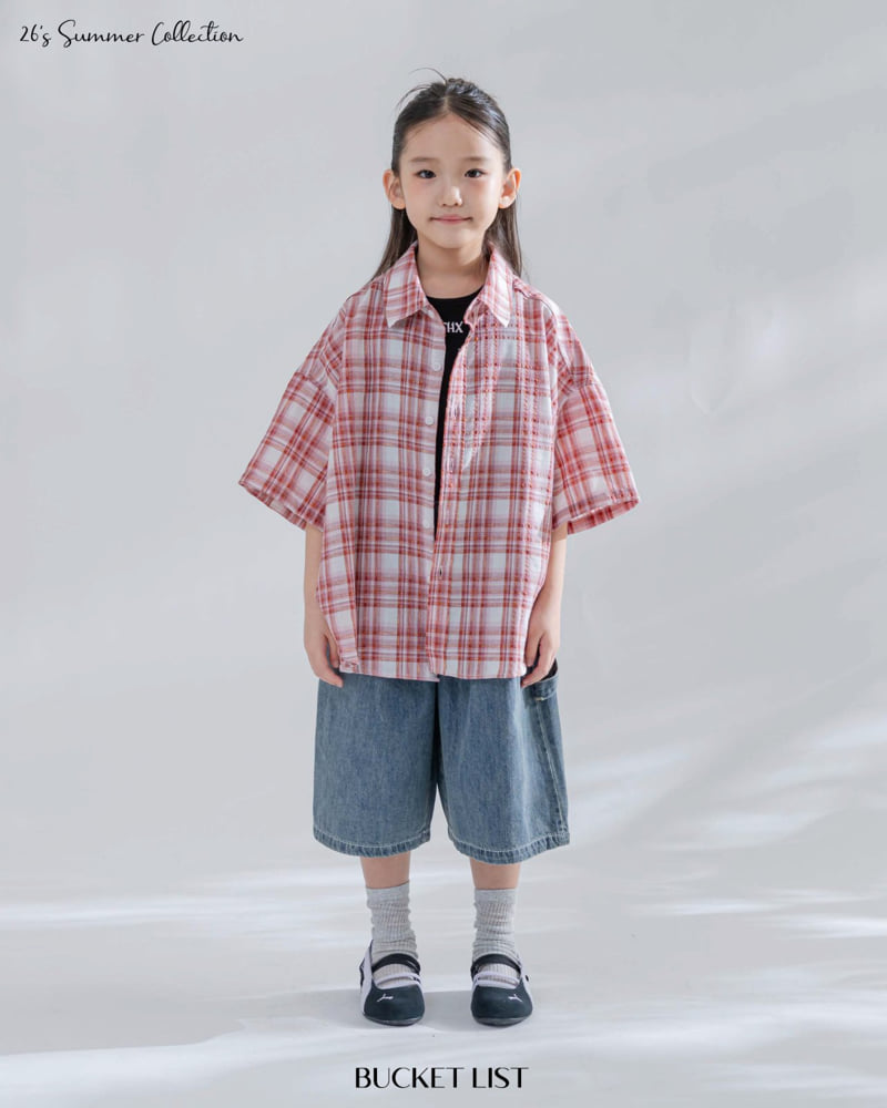 Bucket List - Korean Children Fashion - #kidzfashiontrend - Vivid Check Shirt - 6
