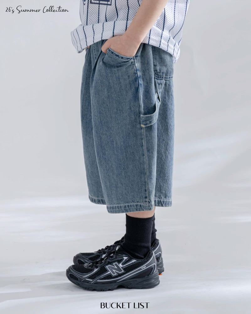 Bucket List - Korean Children Fashion - #kidzfashiontrend - Summer Bermuda Denim Pants - 7