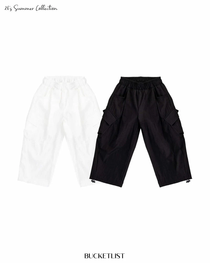 Bucket List - Korean Children Fashion - #kidzfashiontrend - Rustle Curve Cargo Pants