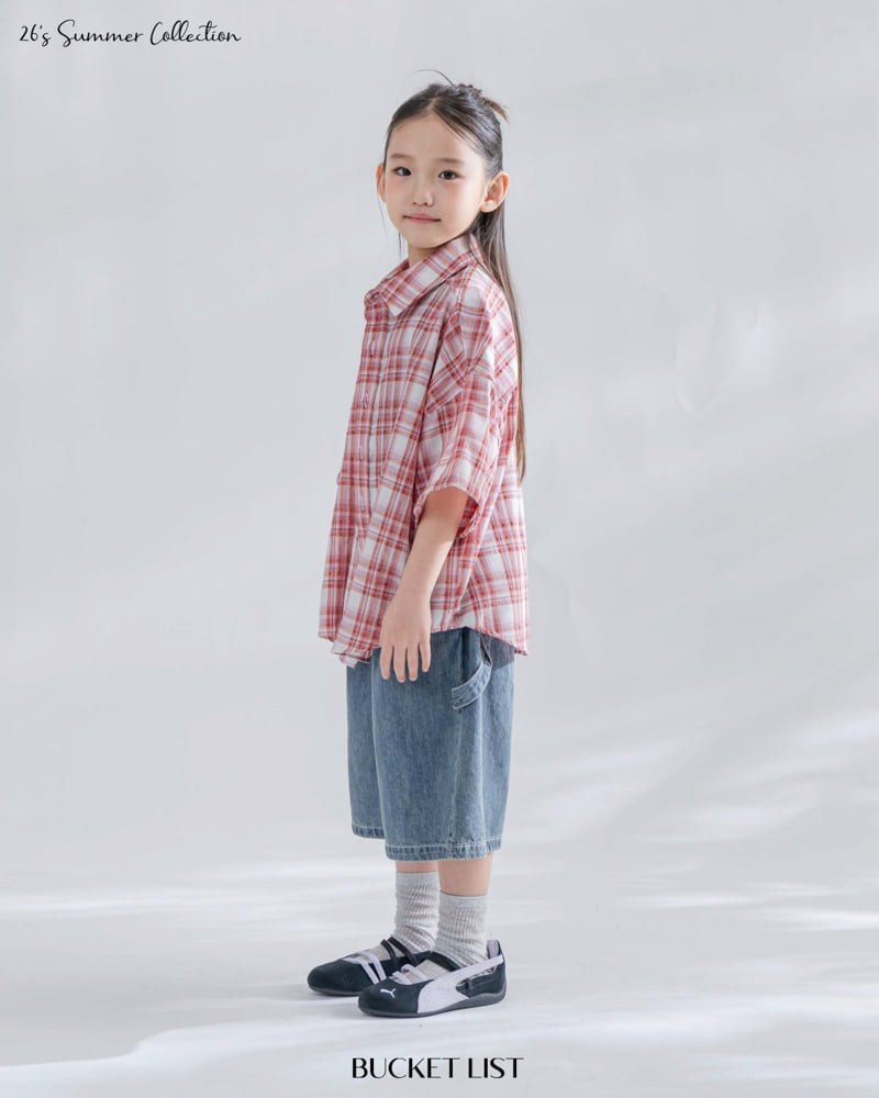 Bucket List - Korean Children Fashion - #littlefashionista - Vivid Check Shirt - 8