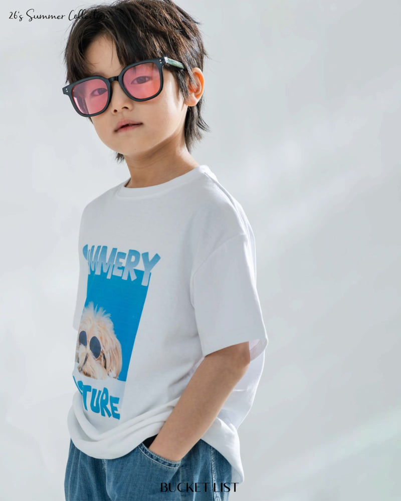 Bucket List - Korean Children Fashion - #littlefashionista - Sunglass Short Sleeve Tee - 3