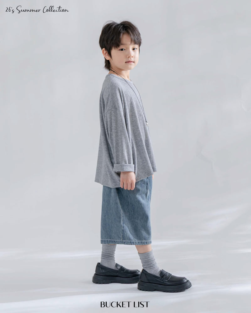 Bucket List - Korean Children Fashion - #littlefashionista - Summer Bermuda Denim Pants - 9