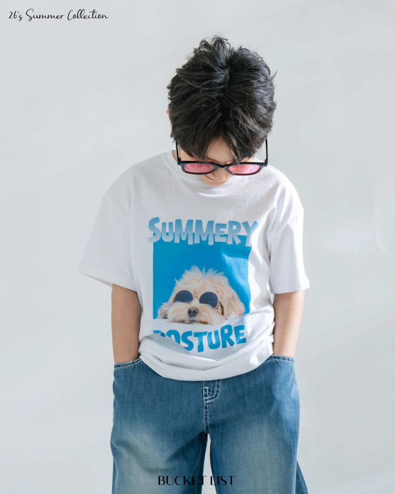 Bucket List - Korean Children Fashion - #littlefashionista - Sunglass Short Sleeve Tee - 4