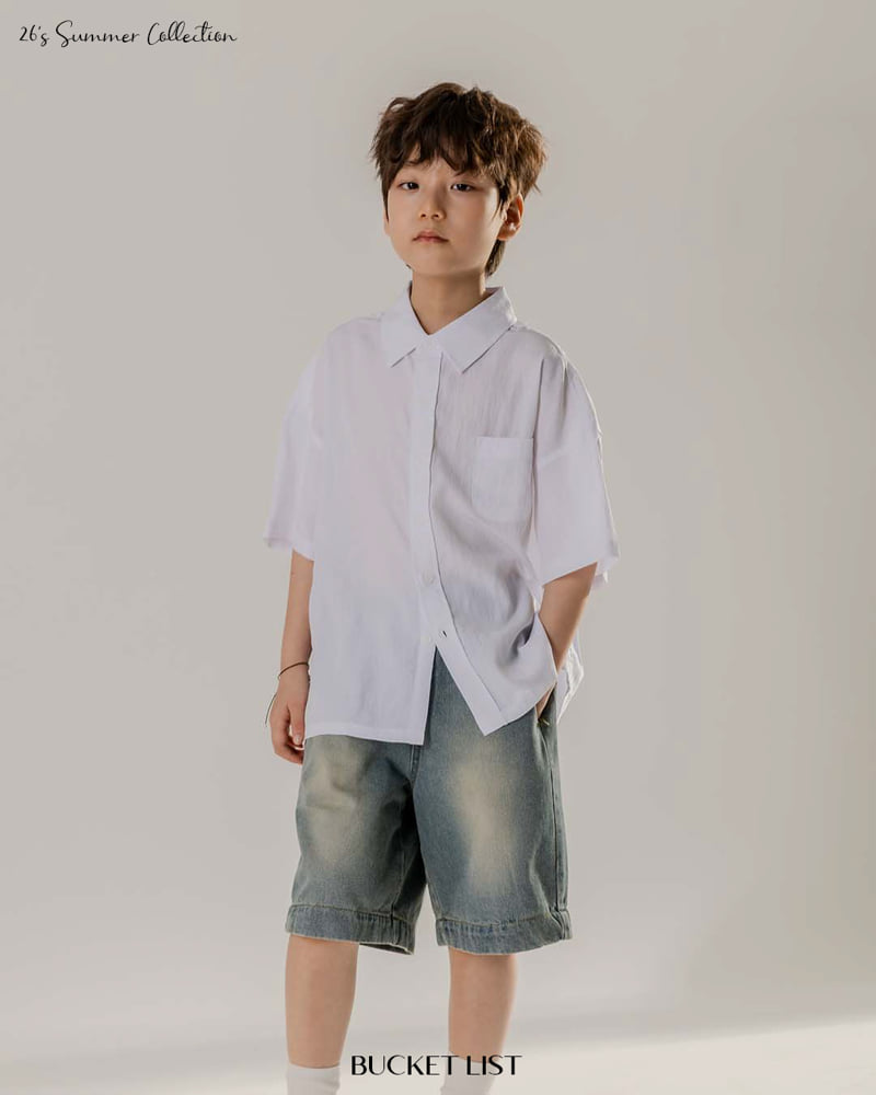 Bucket List - Korean Children Fashion - #magicofchildhood - Ice Short Sleeve Shirt - 9