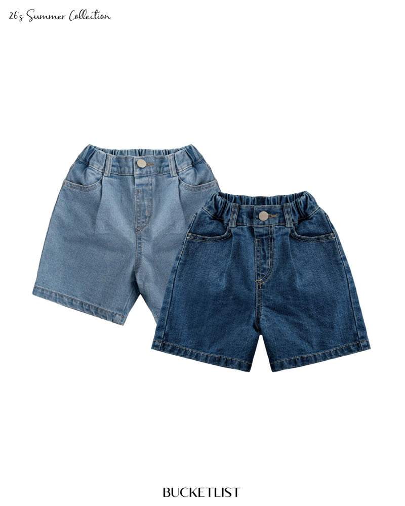 Bucket List - Korean Children Fashion - #magicofchildhood - Crunch Denim Shorts
